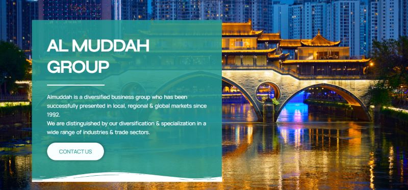 Al Muddah group portfolio - wordpress website designer